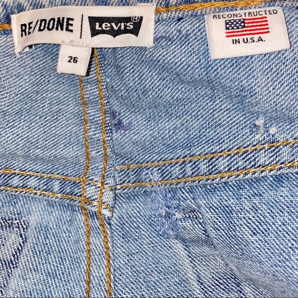 NWOT Re/Done Denim Skirt Size 26 - Picture 14 of 16